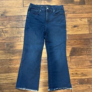 Good American Good Legs Crop Mini Boot Jean GLCMB160NA - Size 10/30